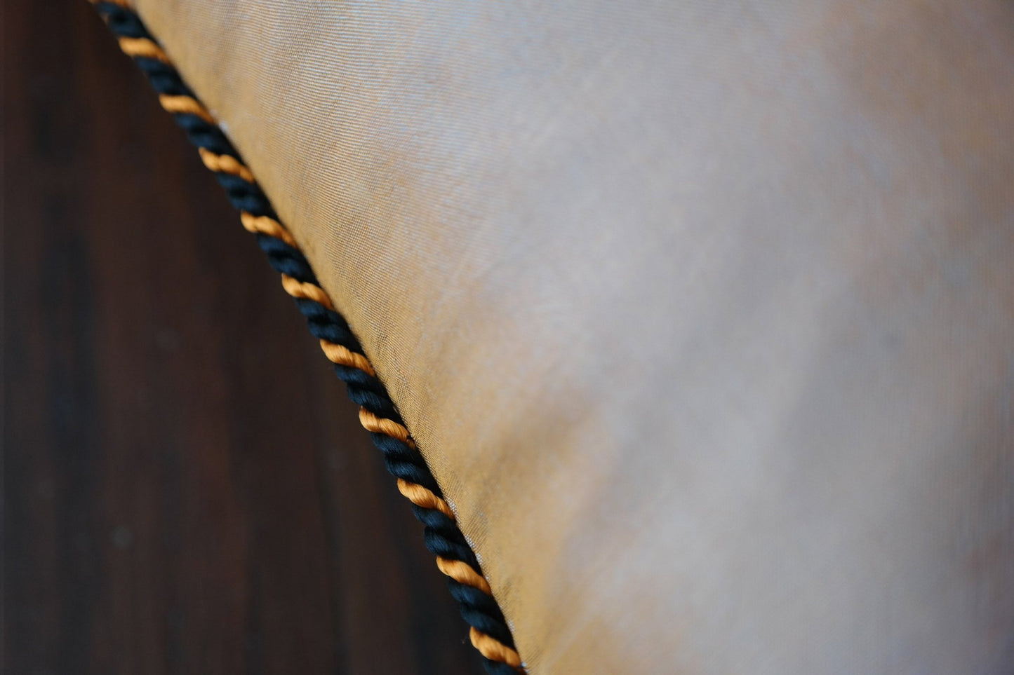 Cushion Cover - Burnt Orange with Black Chin-Weave C5 - PochisilkSSSYP4-C5