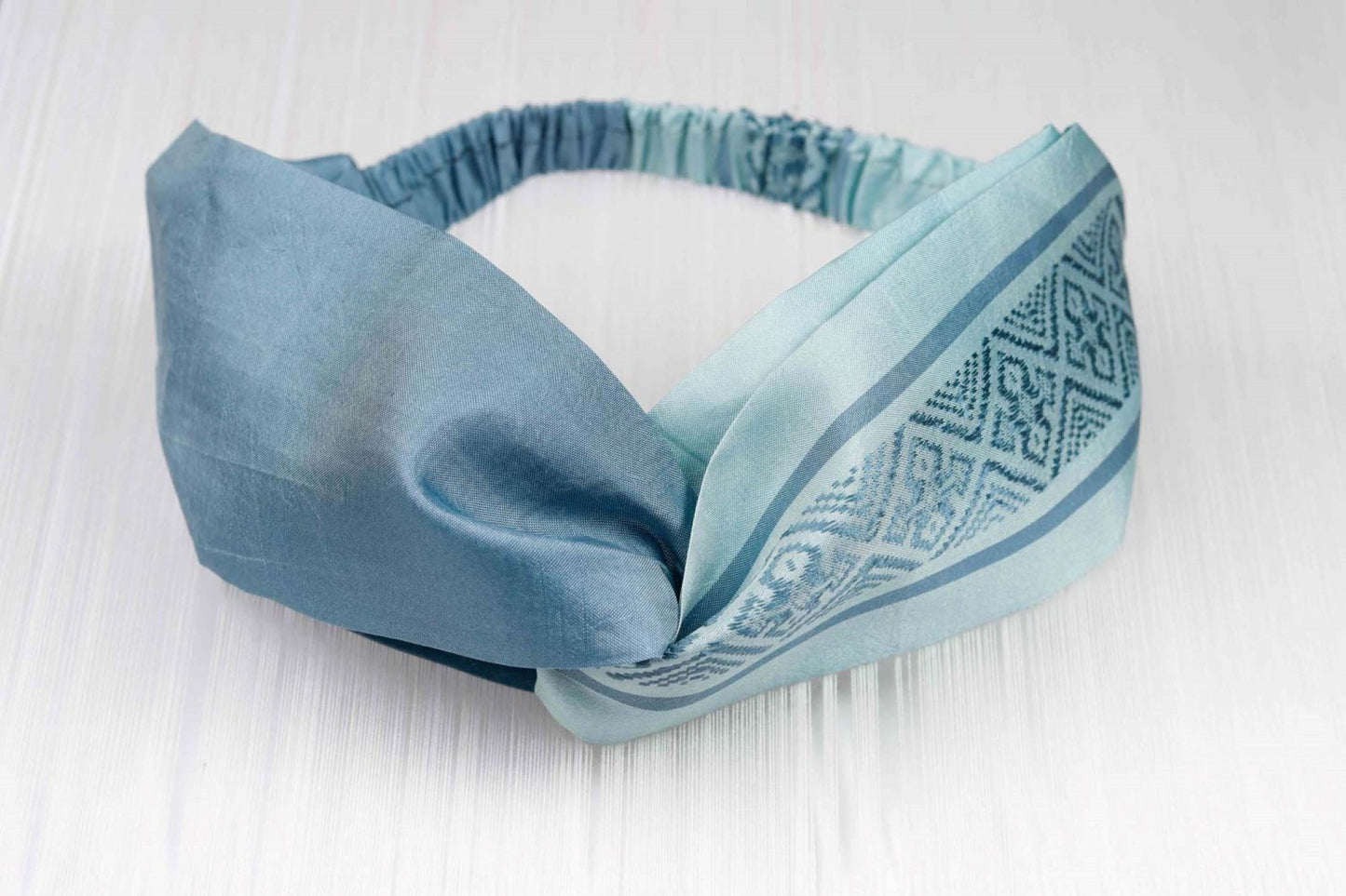 Turban Headband - Duck-egg Blue/Green H2 - PochisilkSSSYP6-H2