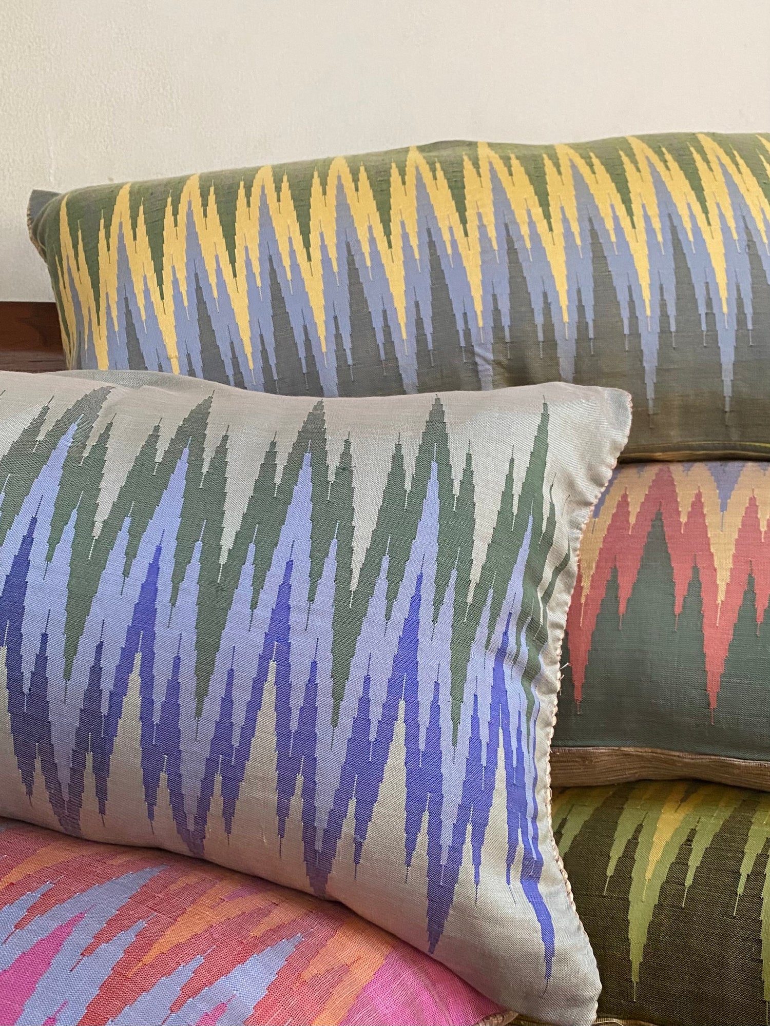 Amarapura Silk Cushion Cover - Handwoven Banana Threads & Silk