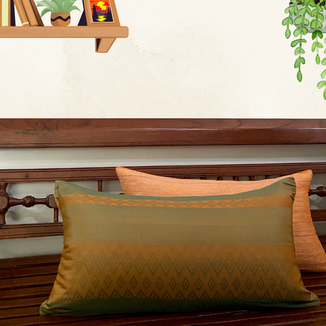 Silk & Banana - Green & Orange