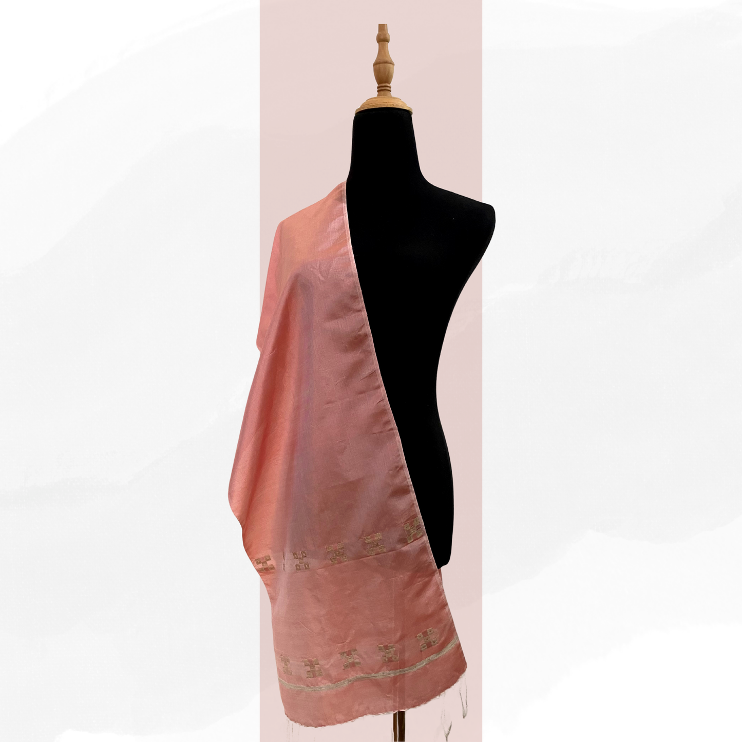 Silk & Lotus Scarf - Mon Design (Pink)