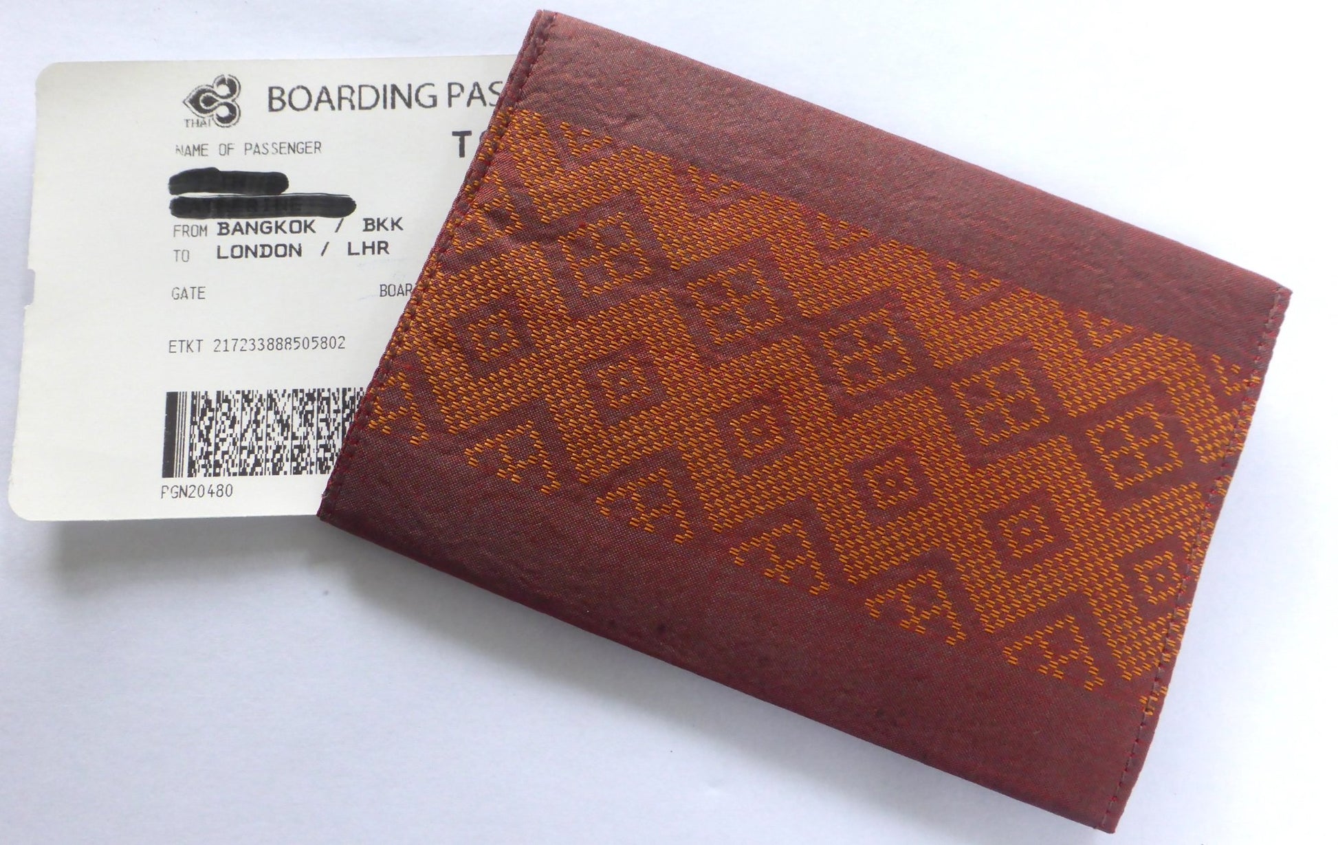 Passport Cover - Rust/Orange - PH8 - PochisilkPH8