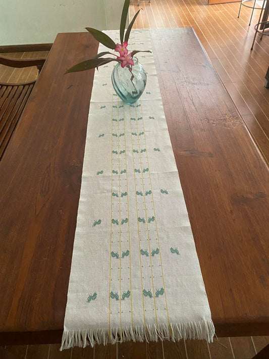Handwoven Backstrap Loom Table Runners
