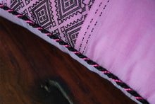 Load image into Gallery viewer, Cushion Cover - Bright Pink with Black Chin-Weave C4 - PochisilkSSSYP4-C4
