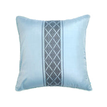 Load image into Gallery viewer, Cushion Cover - Pale Green with Black Chin-Weave C3 - PochisilkSSSYP4-C3
