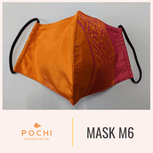Load image into Gallery viewer, Handwoven Silk Mask with Large Chin Weave - PochisilkSSSYP2-M6
