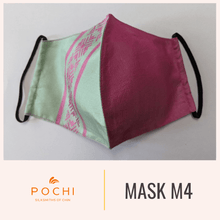 Load image into Gallery viewer, Handwoven Silk Mask with Small Chin Weave - PochisilkSSSCP2-M4
