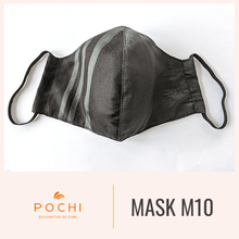 Load image into Gallery viewer, Handwoven Silk Mask with Stripe - PochisilkSSYP2-M10
