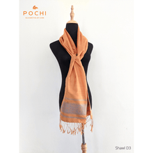 Load image into Gallery viewer, Silk Shawl/Scarf D3 - PochisilkSSSCP1-D3
