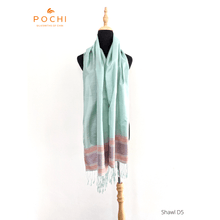 Load image into Gallery viewer, Silk Shawl/Scarf D5 - PochisilkSSSCP1-D5
