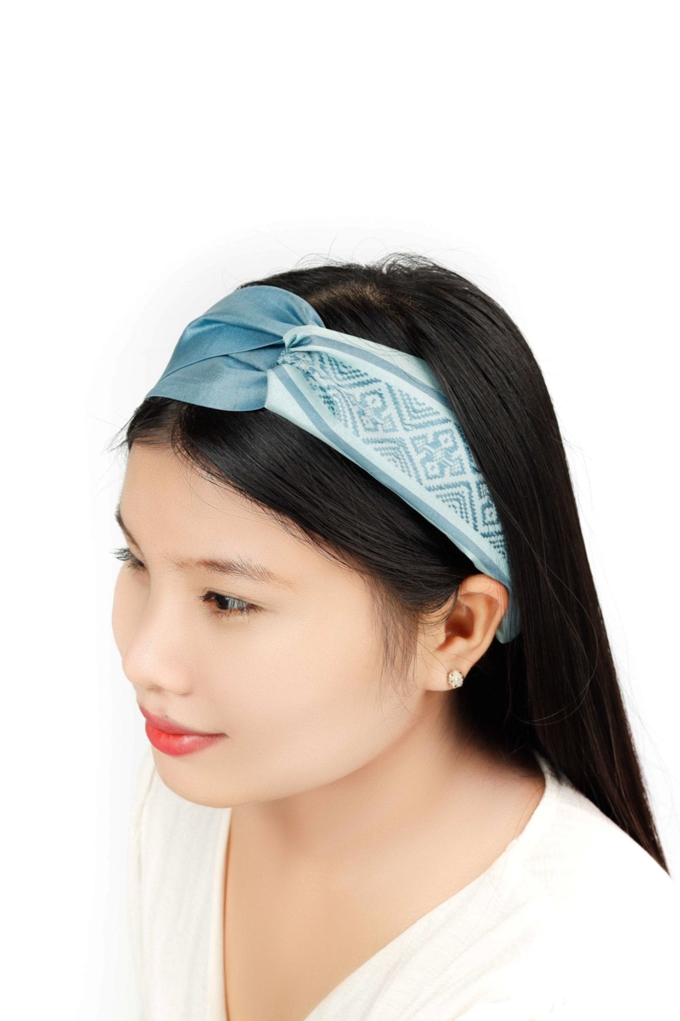 Turban Headband - Duck-egg Blue/Green H2 - PochisilkSSSYP6-H2